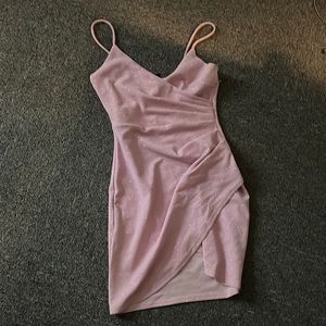 sparkly pink cocktail dress